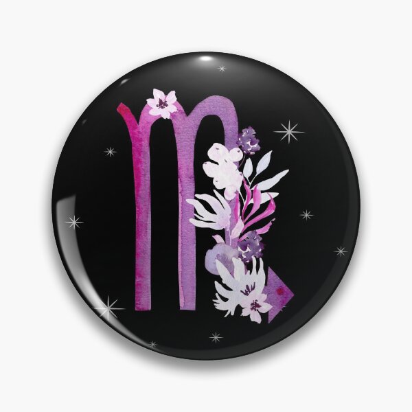 Item preview, Scorpio Zodiac Sign Watercolour Flowers designed and sold by LadyZodiac.