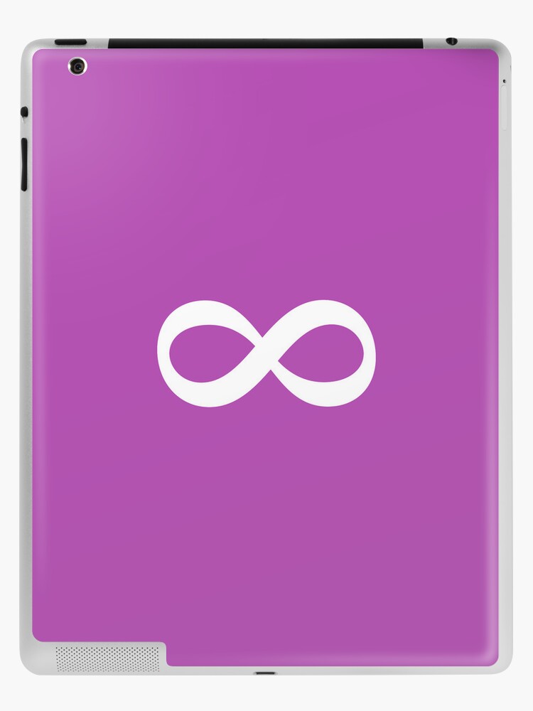 Infinity eternity forever symbol, white and purple iPad Case & Skin for  Sale by Mhea