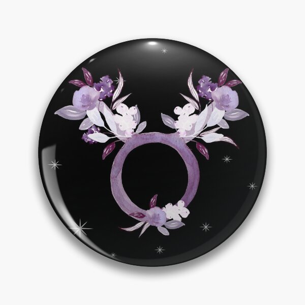 Item preview, Taurus Zodiac Sign Watercolour Flowers designed and sold by LadyZodiac.
