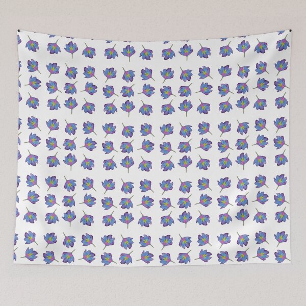 Item preview, Watercolor Blue and Purple Flower no background  designed and sold by BrushdFantasies.