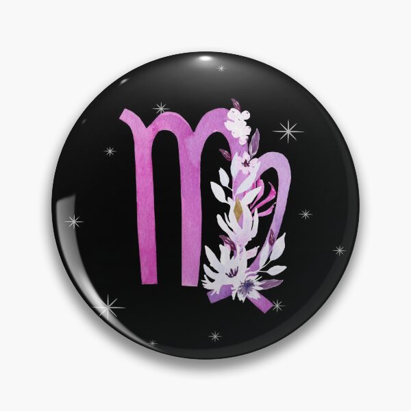 Item preview,  Virgo Zodiac Sign Watercolour Flowers designed and sold by LadyZodiac.