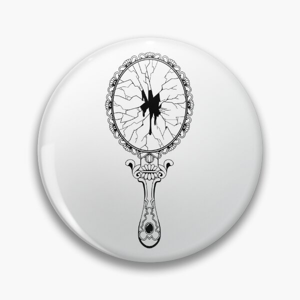 Item preview, Broken vintage mirror designed and sold by BlackIdeas.