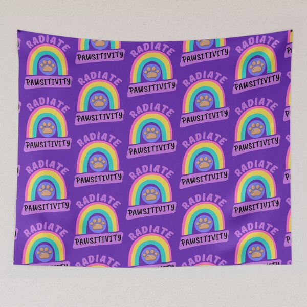 Item preview, Radiate Pawsitivity Organic Rainbow aesthetic designed and sold by Try-It.