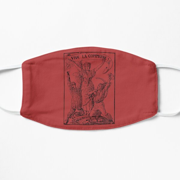 Vive La Commune Walter Crane - Historical, Paris Commune, Socialist, Leftist Flat Mask