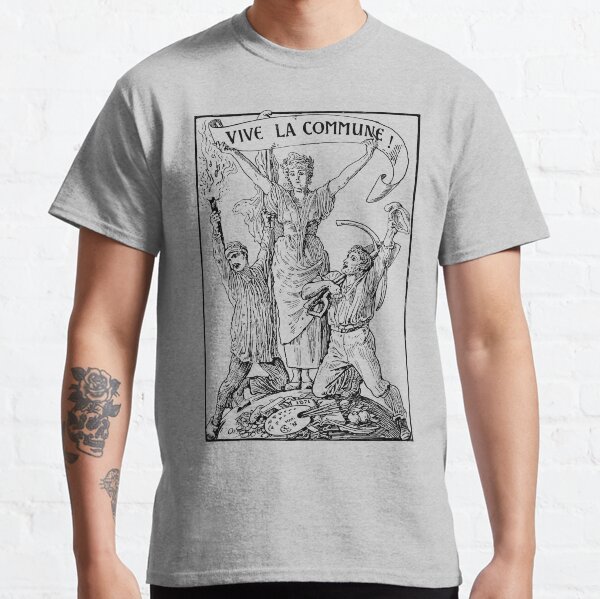 Vive La Commune Walter Crane - Historical, Paris Commune, Socialist, Leftist Classic T-Shirt