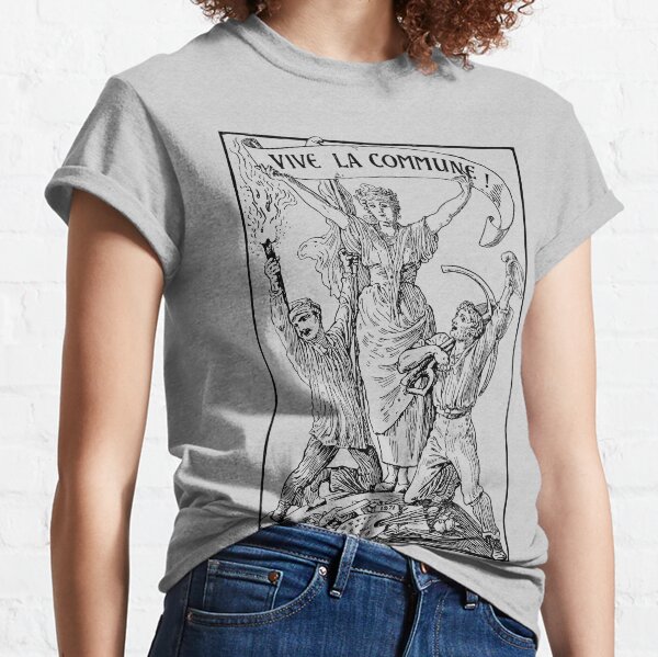Vive La Commune Walter Crane - Historical, Paris Commune, Socialist, Leftist Classic T-Shirt