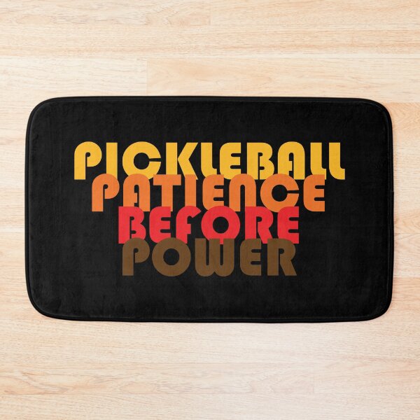 Item preview, Pickleball - Patience Before Power in yellow, orange and brown designed and sold by EvieWoj.