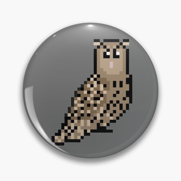 Item preview, Pixel Art Eurasian Eagle Owl designed and sold by Sauropsida.