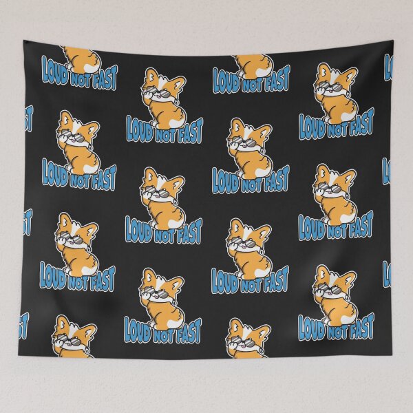Item preview, Loud Not Fast Cool Funny Cute Corgi With Shades Puppy Dog designed and sold by OopteesLydia.