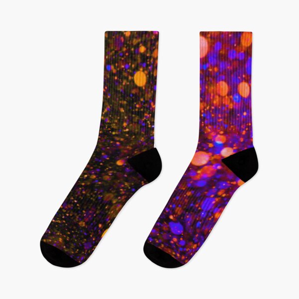Item preview, Dark Violet Blue Citrus Orange Neon Glitter and Sparkle Lights designed and sold by hearthearts.