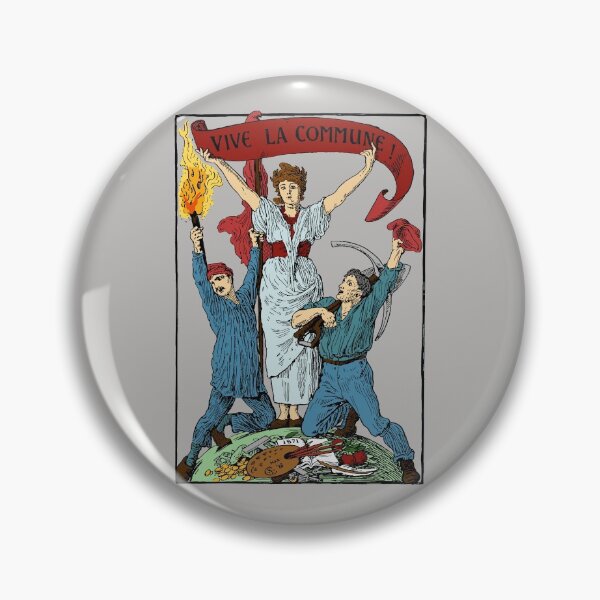 Item preview, Vive La Commune Walter Crane Recolored - Historical, Paris Commune, Socialist, Leftist designed and sold by SpaceDogLaika.