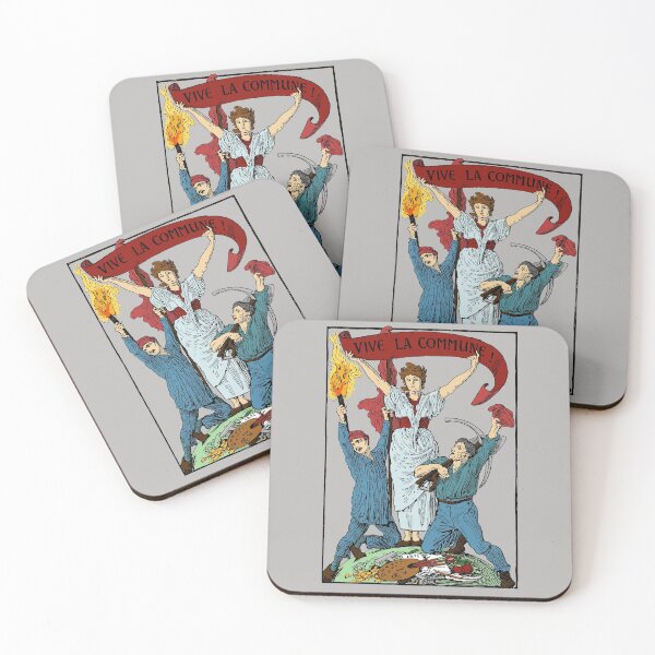 Item preview, Vive La Commune Walter Crane Recolored - Historical, Paris Commune, Socialist, Leftist designed and sold by SpaceDogLaika.