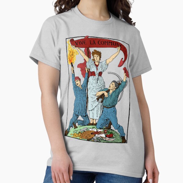 Item preview, Vive La Commune Walter Crane Recolored - Historical, Paris Commune, Socialist, Leftist designed and sold by SpaceDogLaika.