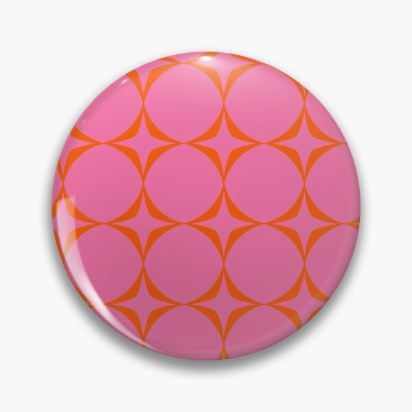 Artikelvorschau, Retro Mid Century Mod Pattern in Pink und Orange entworfen und verkauft von OpalEllery.