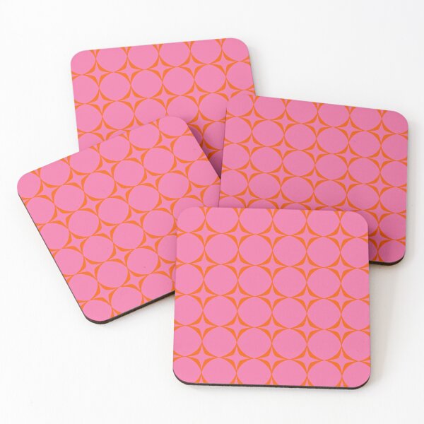 Item preview, Retro Mid Century Mod Pattern in Pink and Orange designed and sold by OpalEllery.