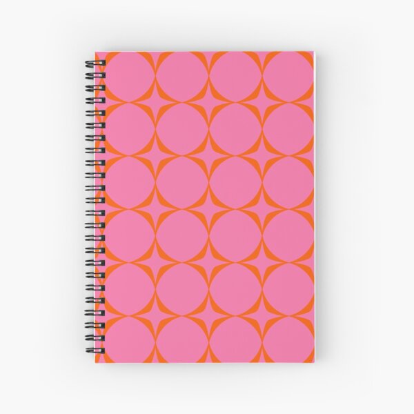 Aperçu de l'œuvre Modèle de mod rétro du milieu du siècle en rose et orange créée et vendue par OpalEllery.