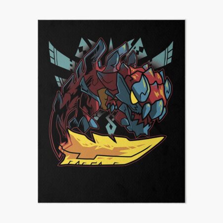 Bloodbath Diablos tribal design - Monster Hunter Sticker for Sale