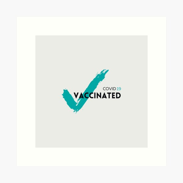 Item preview, Vaccinated Check | Covid 19 designed and sold by Create Ur World.