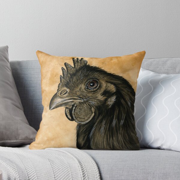 Item preview, Rooster Cock Ayam Cemani Huhn Hahn Gockel designed and sold by art-of-dreams.