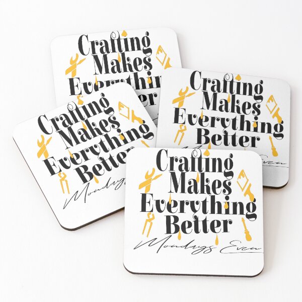 Item preview, crafting makes everything better even mondays T-shirt designed and sold by AMZIL-ZA.