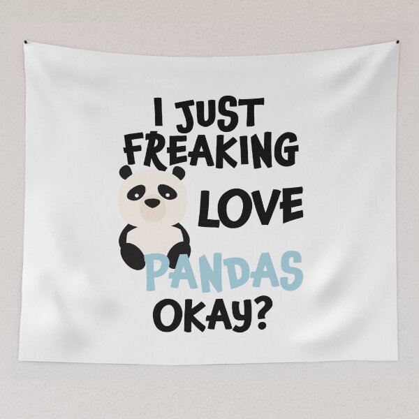 Item preview, Me encantan los pandas Ok | Panda Lover | Oso panda | Lindo panda designed and sold by Tasha McGlashan.