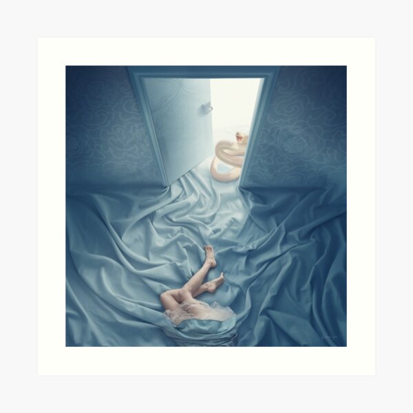 A Secret Little Blue Door Art Print