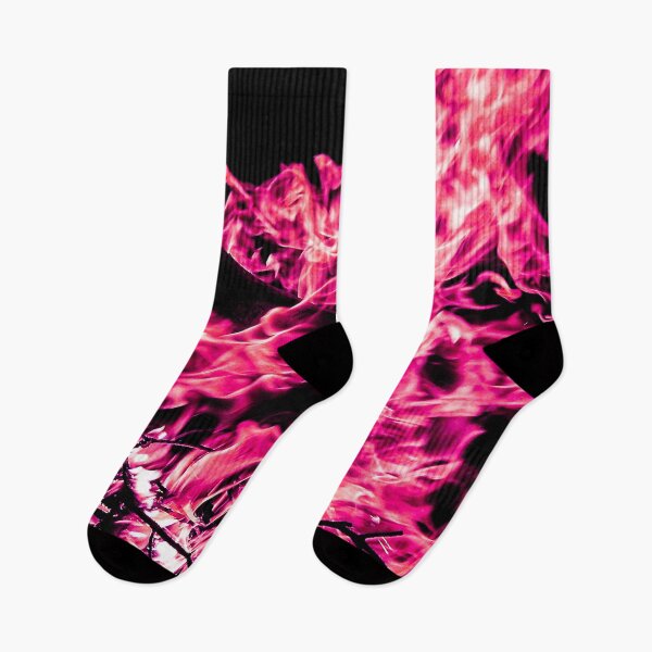 Item preview, Pink fire flames on a black background designed and sold by Photostacia.