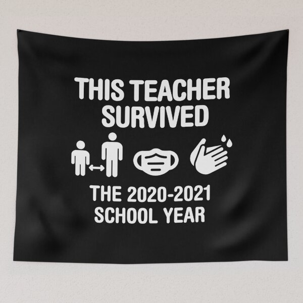 Item preview, This teacher survived the 2021 school year Corona designed and sold by LaundryFactory.