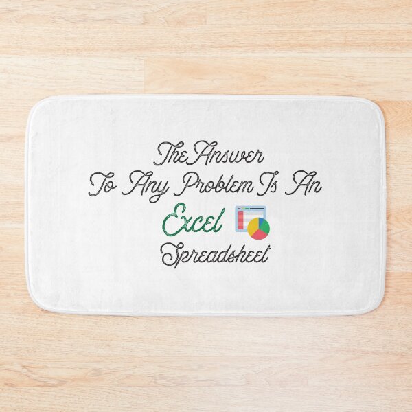 Item preview, The Answer To Any Problem Is An Excel Spreadsheet Funny Accountant designed and sold by SAYEN.