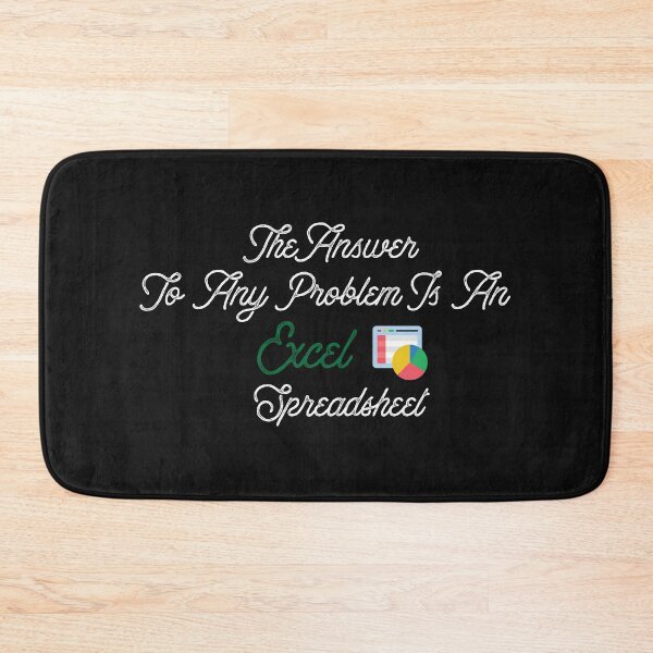 Item preview, The Answer To Any Problem Is An Excel Spreadsheet Funny Accountant designed and sold by SAYEN.