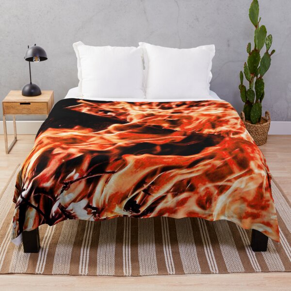 Item preview, Llamas de fuego rojo sobre un fondo negro designed and sold by Photostacia.