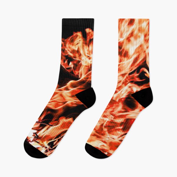 Item preview, Red fire flames on a black background designed and sold by Photostacia.