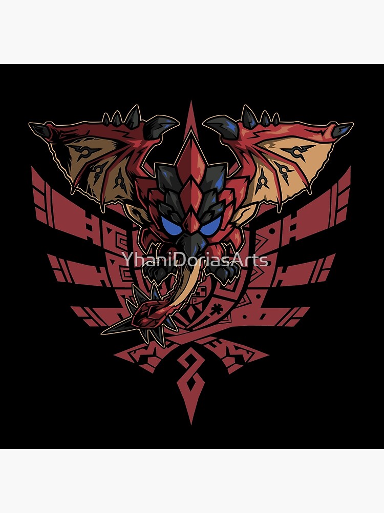 Bloodbath Diablos  Monster Hunter Art Board Print for Sale by