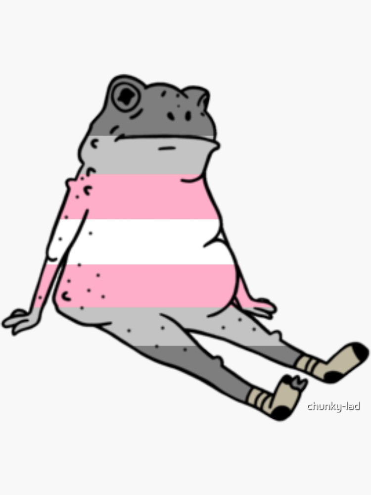 Demigirl Pride Toad Sticker By Chunky Lad Redbubble 7245