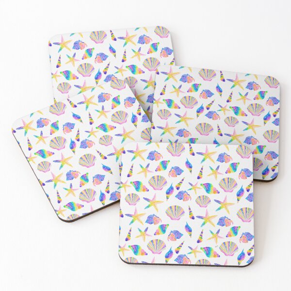 Item preview, Seashells Pattern - Bright Rainbow designed and sold by monitdesign.