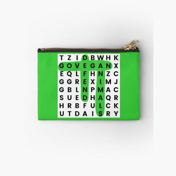 Item preview, Go Vegan Defend Animals | Find A Word Puzzle | Animal Rights designed and sold by EarlessPierre.