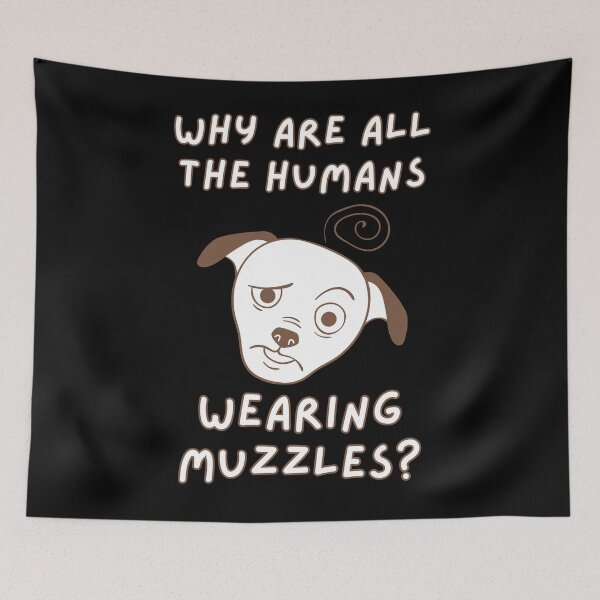 Item preview, Humans wearing muzzles designed and sold by Caregiverology.