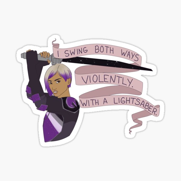 Vista previa del artículo con la obra «Me balanceo en ambos sentidos ~ Sabine Wren Ace Pride», diseñado y vendido por HazelBlooms.