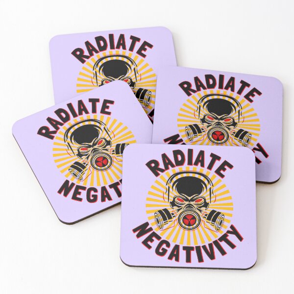 Item preview, Radiate Negativity - biohazard toxicity face mask designed and sold by Try-It.