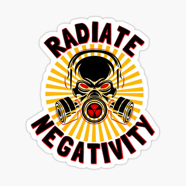 Item preview, Radiate Negativity - biohazard toxicity face mask designed and sold by Try-It.