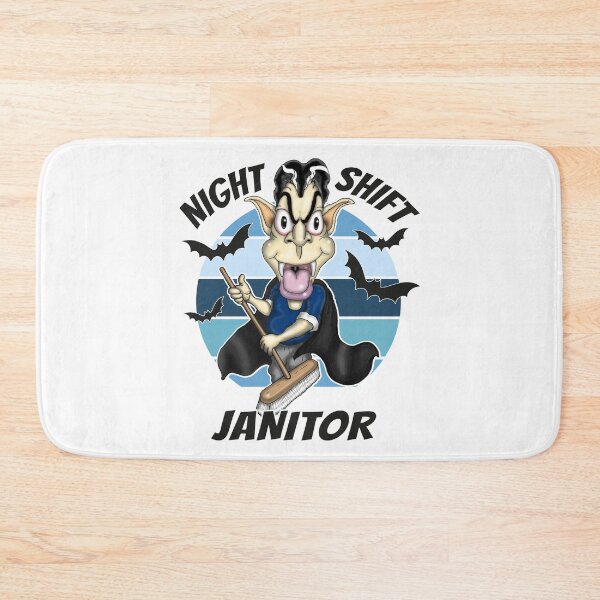 Item preview, Night Shift Janitor Funny Janitorial Cleaning Worker designed and sold by Status71.
