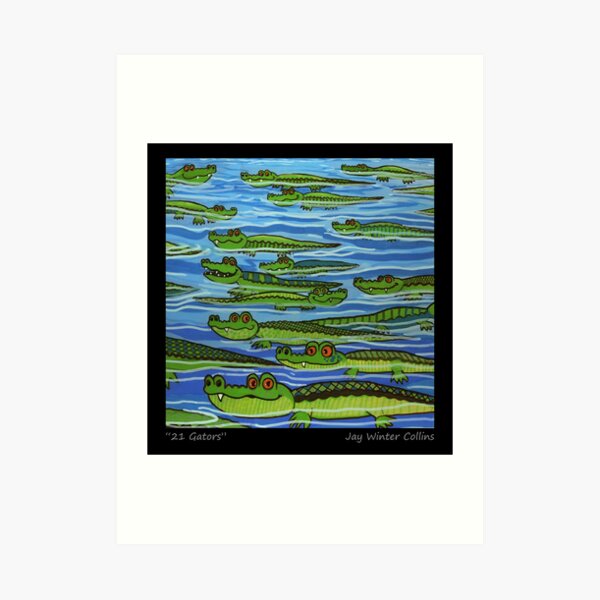 21 Gators Art Print