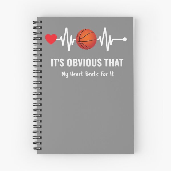 Aperçu de l'œuvre Cadeau d'amant de battement de coeur de basket-ball créée et vendue par R&BApparel.