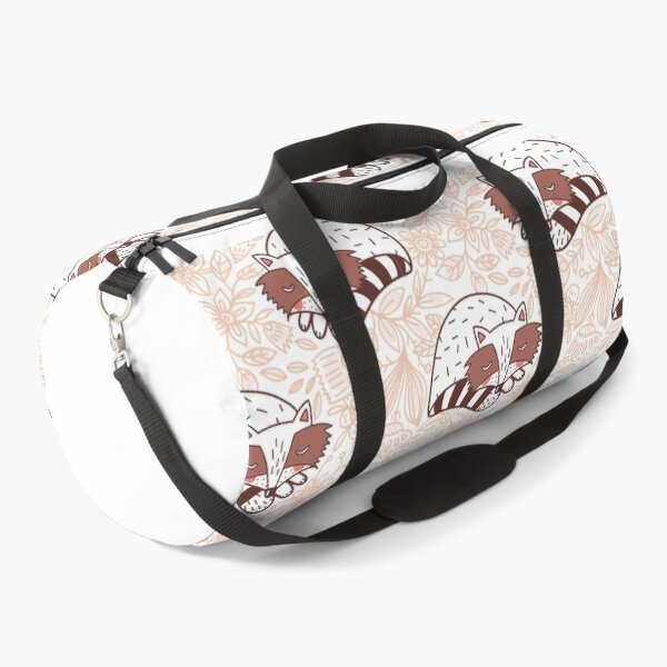 Item preview, pink raccoon pattern  designed and sold by Mohanas.