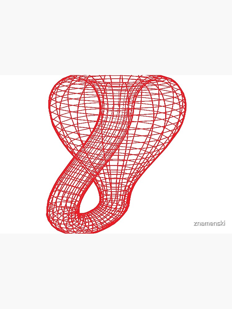 A two-dimensional representation of the Klein bottle immersed in three-dimensional space, #TwoDimensional, #representation, #KleinBottle, #immersed, #ThreeDimensional, #space by znamenski