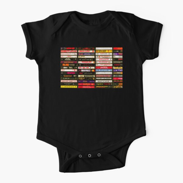 Hip Hop Tapes Short Sleeve Baby One-Piece