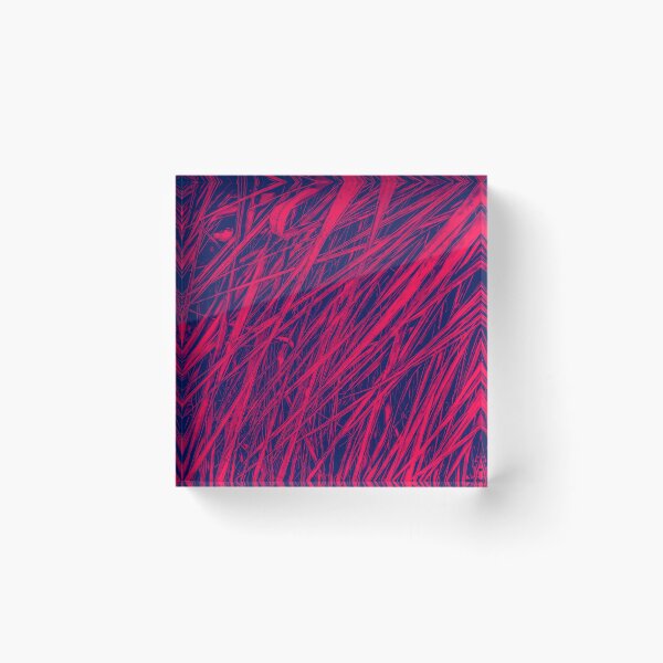 Item preview, Red And Blue Palm Limbs designed and sold by Designs By YL.