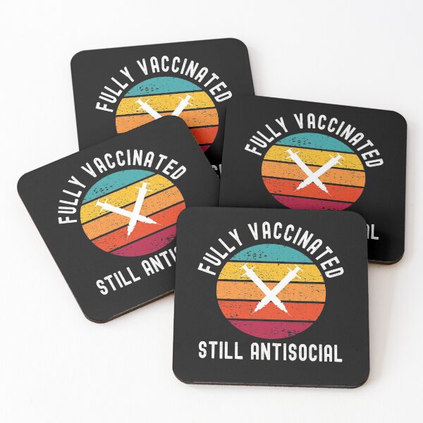 Item preview, Fully Vaccinated Still Antisocial - Funny Cute 2020/2021 designed and sold by Dorkification.