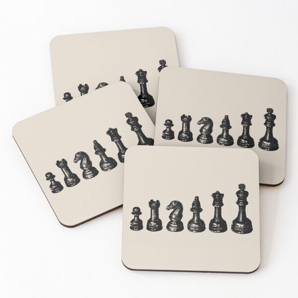Item preview, Chess Pieces Vintage Illustration designed and sold by softbluehum.