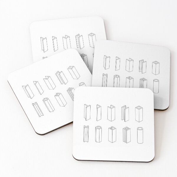 Item preview, Black beams on white designed and sold by crazycollective.
